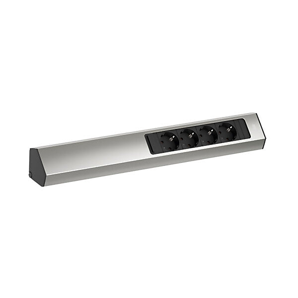 BACHMANN CASIA Steckdosenleiste 2m Edelstahl-Optik 932.004